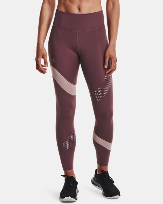 女士UA Speedpocket Wave 7/8貼身褲, Purple, pdpMainDesktop image number 0